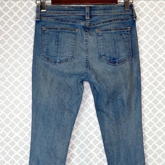 EUC Rag & Bone Mid Wash Skinny Jeans in Monument - Picture 7 of 14